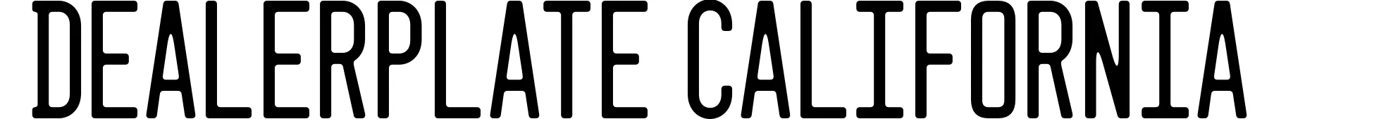 Dealerplate California
